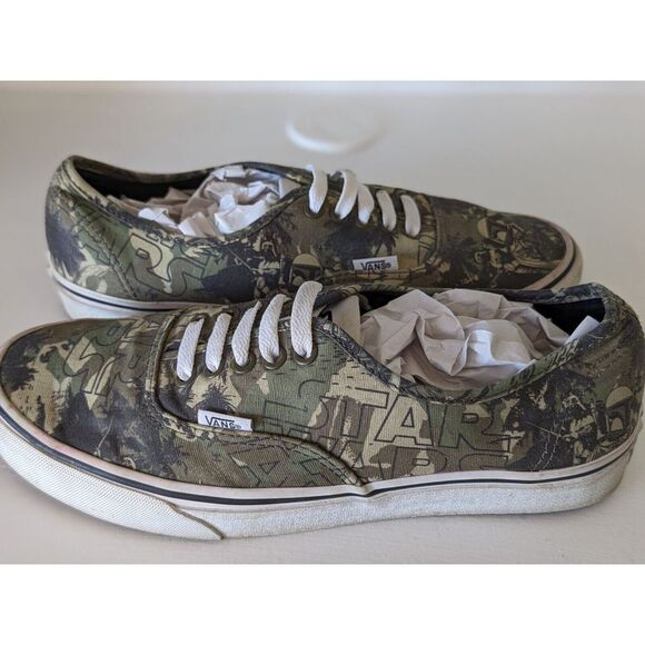 Vans Other - VANS Classic Star Wars Boba Fett Camo Shoes Men's 8 Women's 10.5